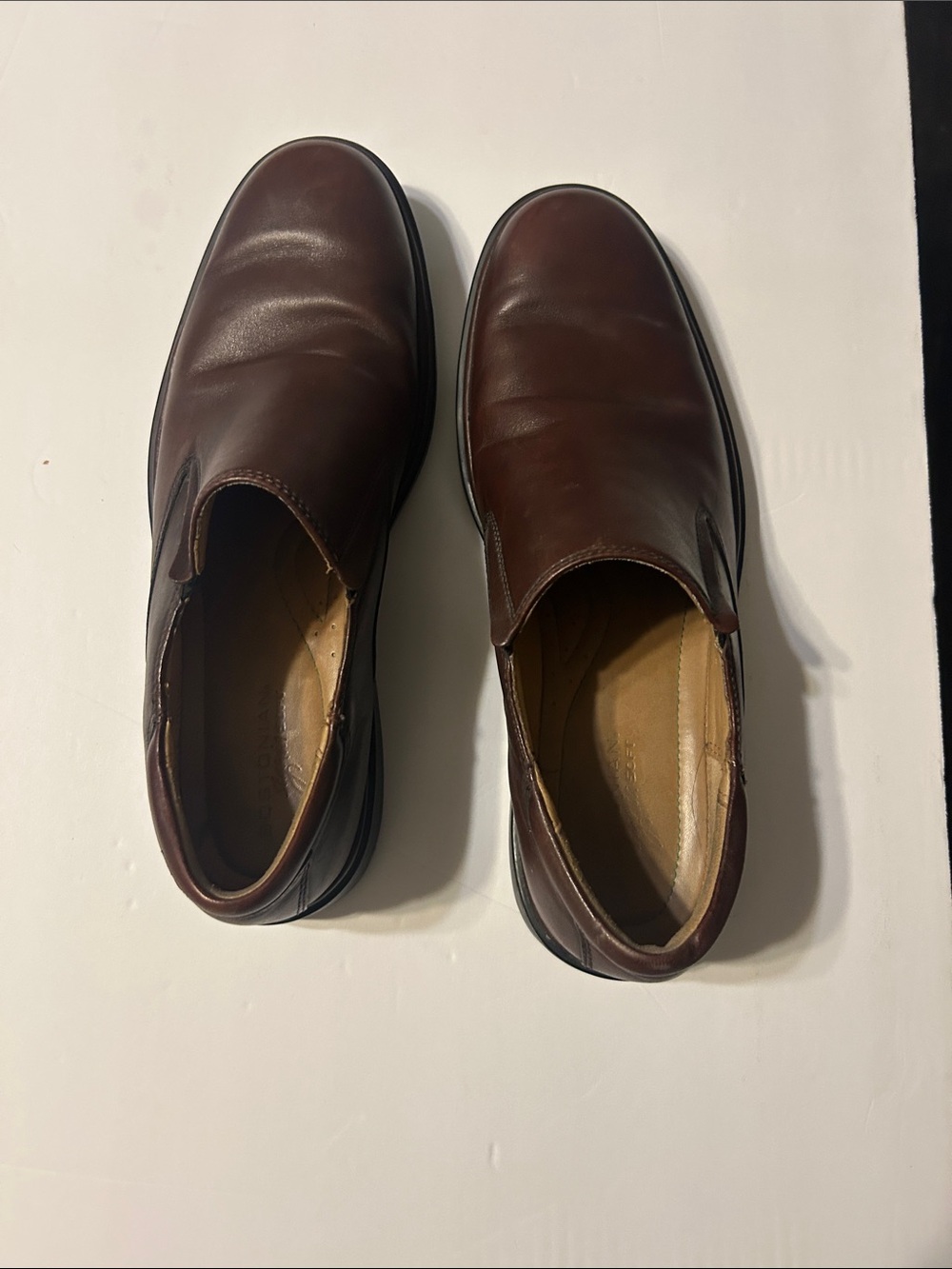 Bostonian Brown Leather Slip-On Dress Loafers